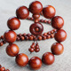 厂家批发红花梨木手串2.0檀木手链红木佛珠108颗男女情侣饰品文玩