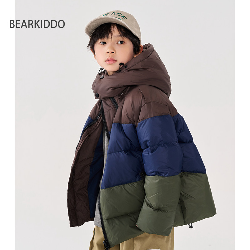 BearKiddo加厚白鸭绒羽绒服男童冬装新款保暖棉衣儿童棉袄潮,童装/婴儿装/亲子装,羽绒服,淘宝优惠券,粉丝福利购,淘宝优惠卷