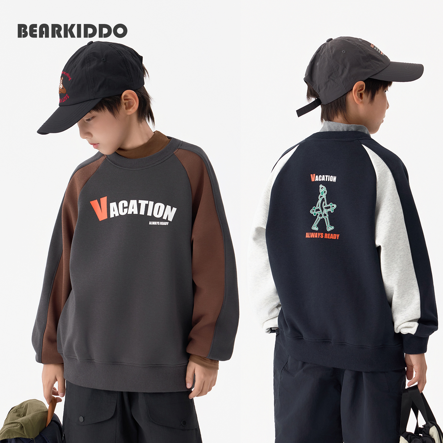 2025秋冬新款男童日系加绒卫衣儿童加厚保暖冬装中大童上衣打底衫