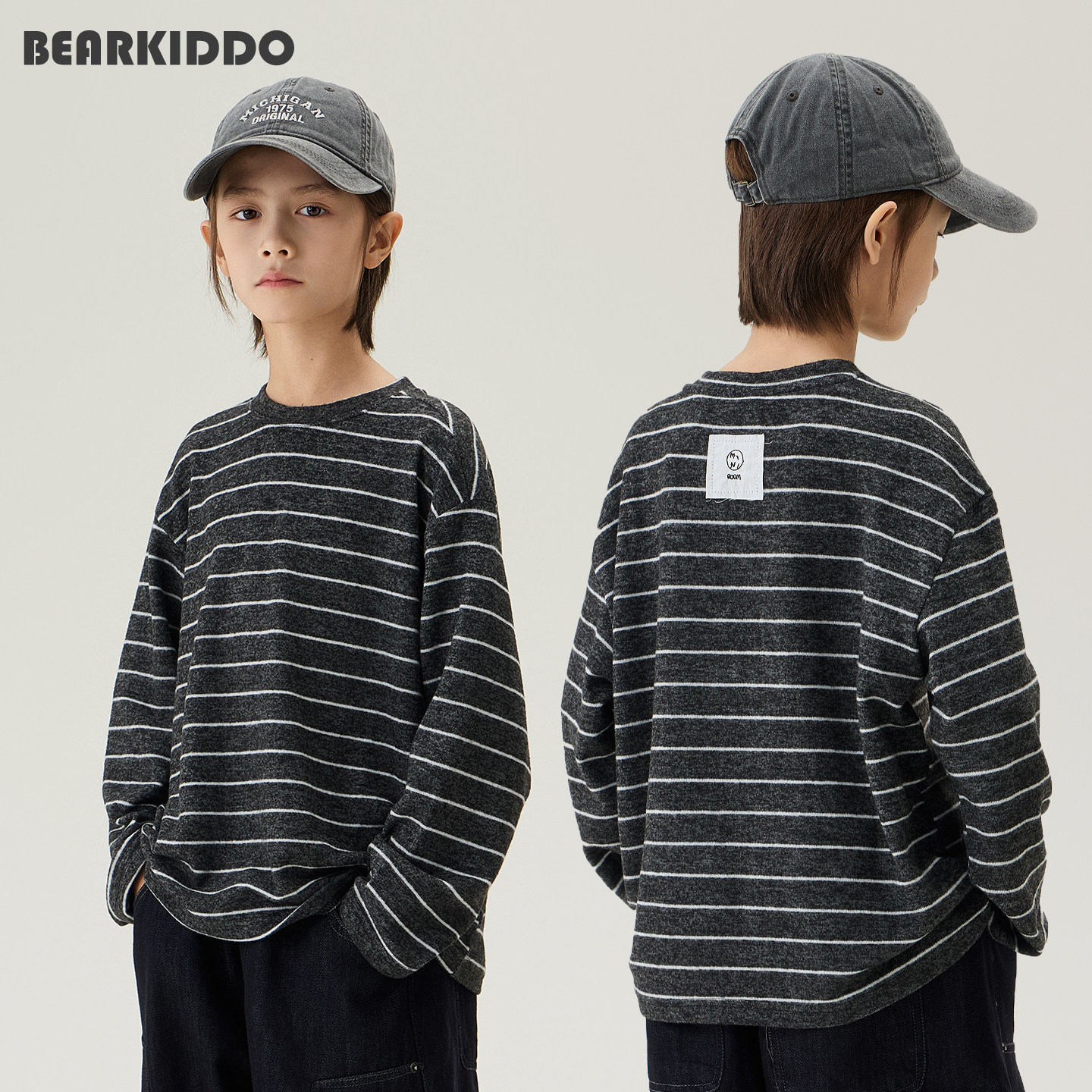 2025秋冬男童磨毛贴布柔软内搭儿童百搭打底衫中大童洋气舒适上衣,童装/婴儿装/亲子装,T恤,淘宝优惠券,粉丝福利购,淘宝优惠卷