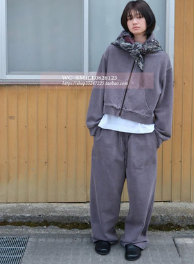 【BEAKER】25秋冬 韩国代购  水洗复古紫色长休闲裤 VOVOSHOP