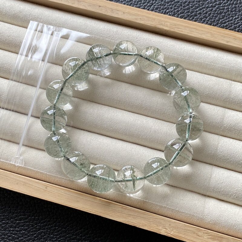 实物拍图 天然巴西绿幽灵手链 千层满天星幽灵手串水晶男女款礼物