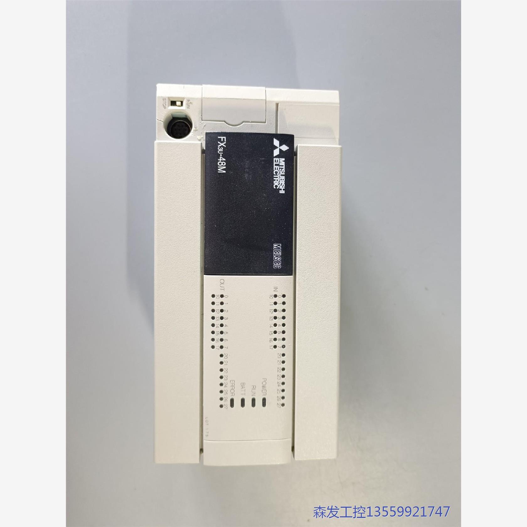 议价商品PLC三菱二手拆机 FX3U-48MR/ES-A 原装正品, 0513