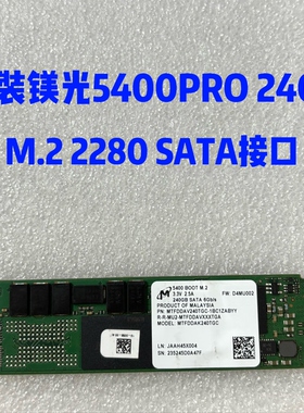 Micron镁光5400PRO 240G M.2 SATA协议企业级固态硬盘
