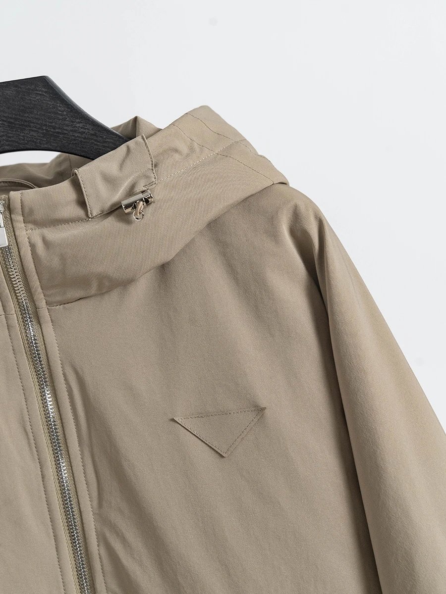 鼎奢意大利纯元90白鹅绒连帽冲锋衣外套