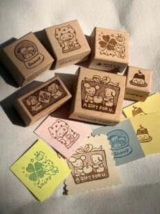 喵小Z｜niobium新品新年印章合集挂布本子编织袋硫酸纸烫银晚安