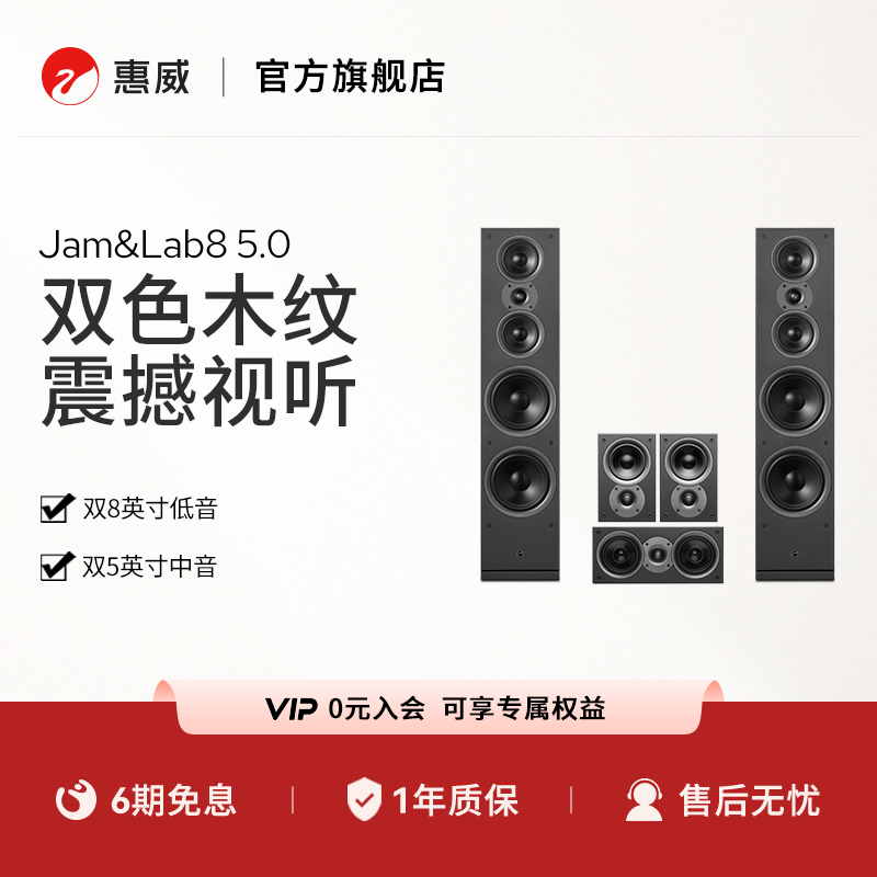 Swan/惠威Jam&Lab8家庭影院5.0音响套装客厅音箱HiFi落地音响