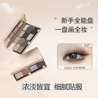 BH十二色梦幻眼影盘闪粉显色珠光哑光大地色日常妆多色系通勤正品