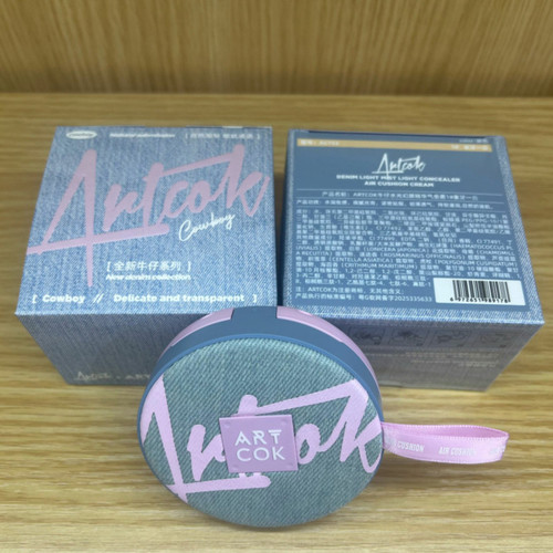 ARTCOK埃客牛仔水光幻颜精华气垫霜轻透持久遮瑕轻透自然提亮BB霜