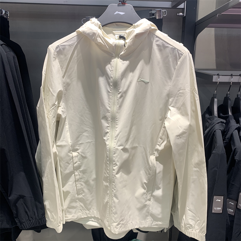 LI NING JACKET 남성 2023 가을 새로운 통기성 후드 남성 루즈 캐주얼 스포츠 윈드 브레이커 AFDT519