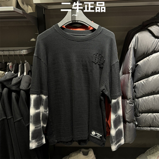 李宁运动T恤男2025冬季新款百搭休闲棉长袖圆领上衣套头衫AHSV755