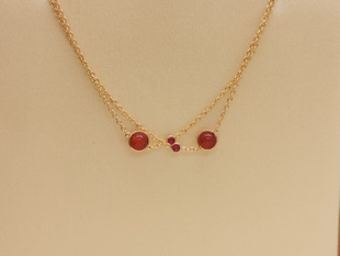 二手正品Piaget伯爵possession时来运转18k玫瑰金红玉髓钻石手链