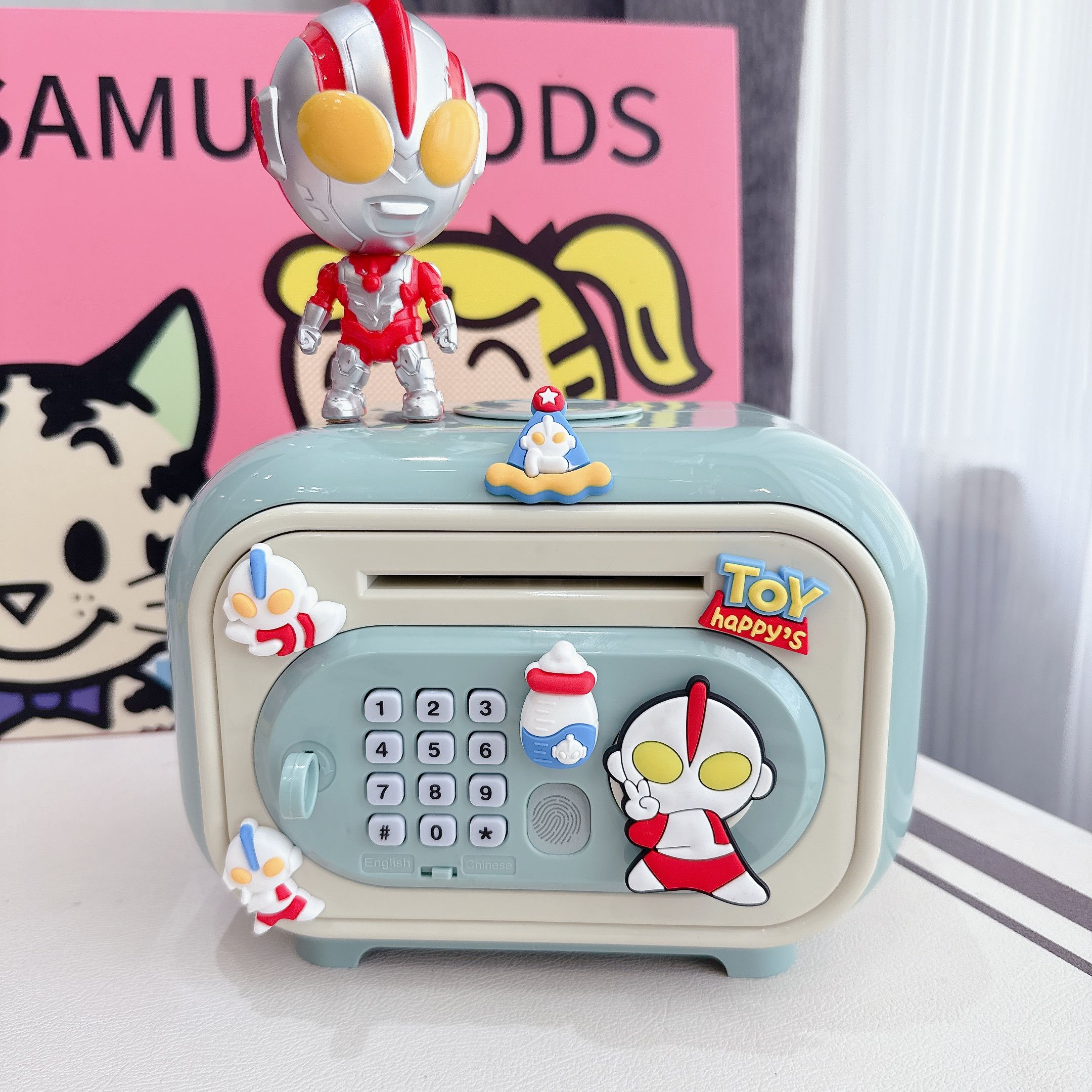 存钱罐柜男孩女孩2025新款只进不出儿童密码锁储钱储蓄罐生日礼物