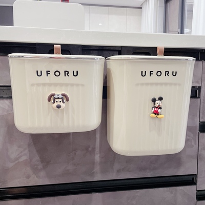 免打孔厨房挂式垃圾桶卫生间厕所