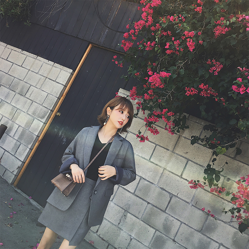 春季新款超好版型质感休闲西装