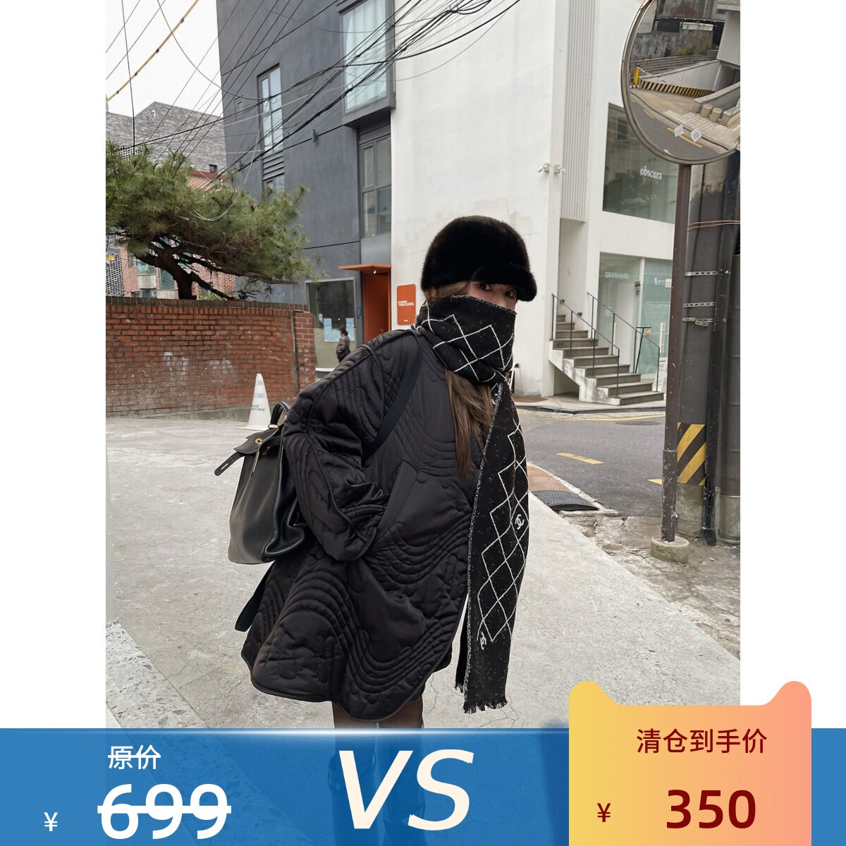 【闭店清仓 不退不换】老粉人人要入~ 超好的 ~定位绗缝棉衣外套