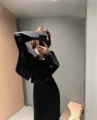 三宅高级ROW 绝绝版 型短款 LANGBOOM 软糯显瘦上衣针织衫