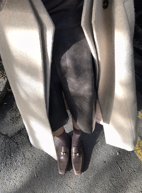 LANGBOOM 店铺经典中裤之复古MIU色系皮裤版本皮中裤