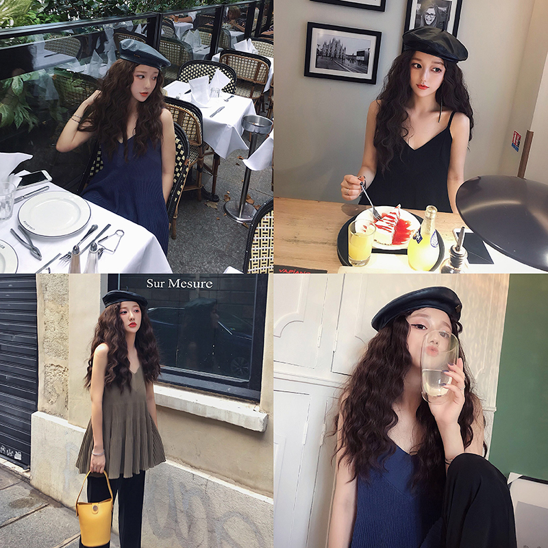 气质层次凉爽吊带上衣吊带少女