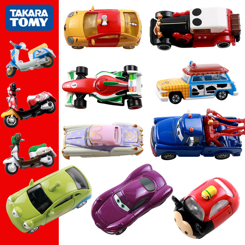 桐妈推荐tomy多美卡合金车模型米奇麦昆摩托车仿真赛车小汽车玩具