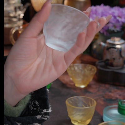 卡普拉冰烧琉璃润泽茶杯多色可选