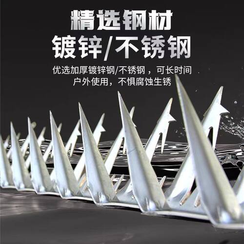 热镀锌防盗刺防护网隔离别墅学校小区围墙专用304不锈钢防爬刺钉
