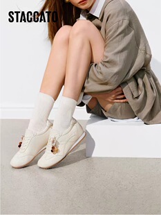 阿甘鞋 复古德训鞋 小白鞋 运动休闲鞋 子J2502AM6 思 女鞋 2026新款