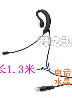 电话水晶头插头座机耳麦客服耳机