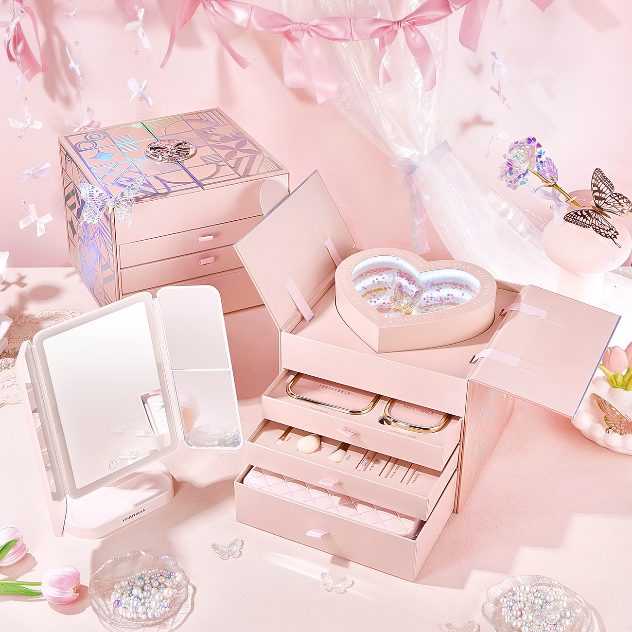 七夕送女友送闺蜜送老婆礼物实用情人节高档彩妆礼盒高颜值高级感