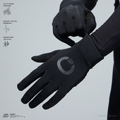 捷酷冬季 户外骑行防风减震防滑触屏三层复合保暖5℃长指手套