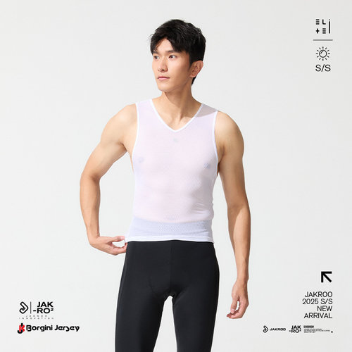 捷酷Elite new骑行内衣自行车公路车轻量舒适男士v领排汗衫