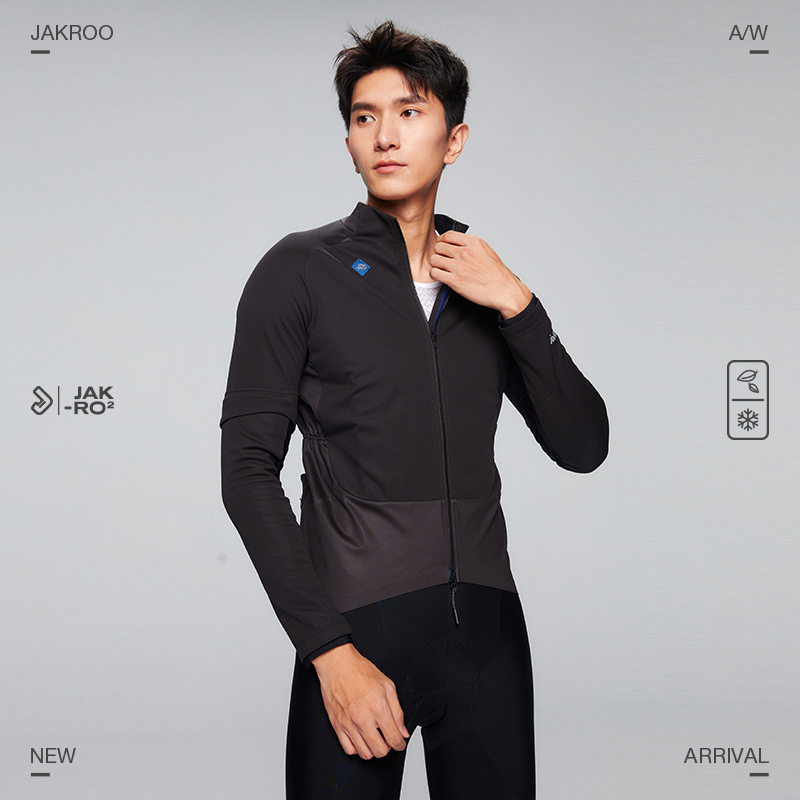 捷酷24秋冬新款男士0℃防风夹克可拆袖复合面料户外骑行运动外套