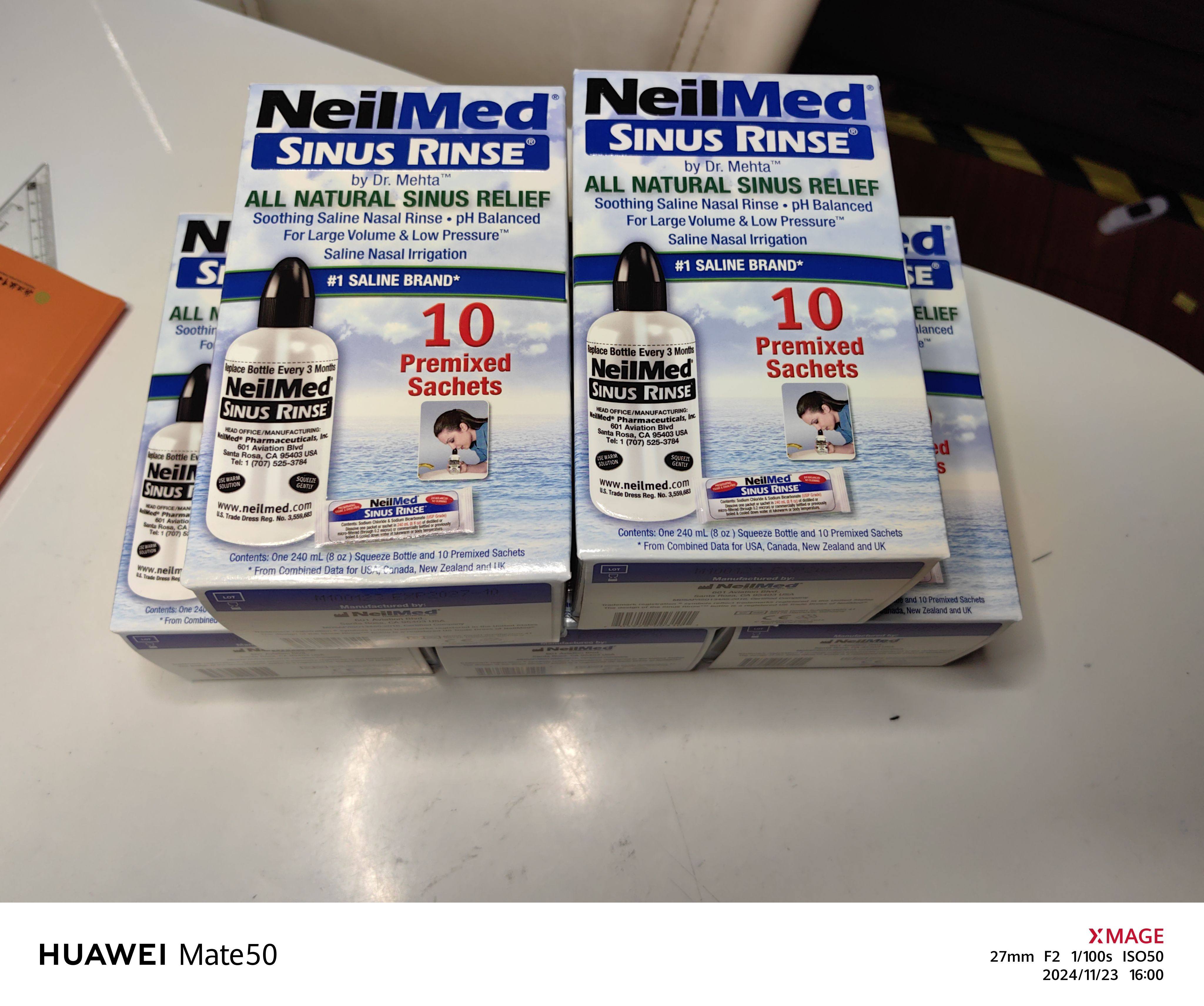 Neilmed成人洗鼻壶加10包成人海盐，澳洲正品采购杭州现货现发