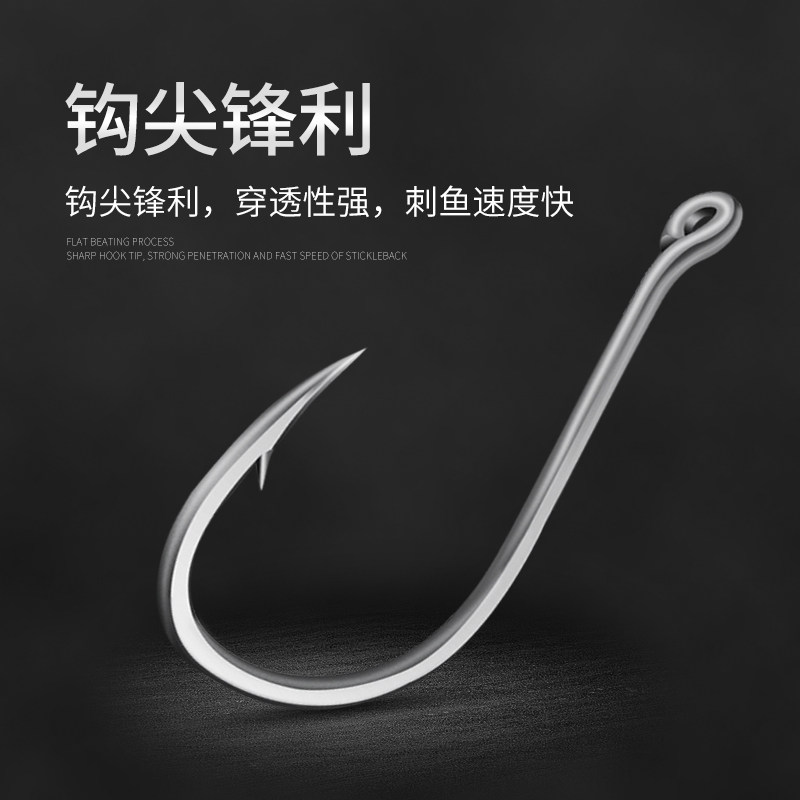 湖库鲤鱼爆炸钩江河大型鱼正品巨物锋利带圈管付伊势尼鱼钩黑鱼海