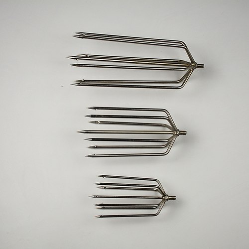 不锈钢鱼叉头平叉排叉圆叉灯笼叉鳙鱼鲫鱼鲢鱼草鱼海用鲤鱼加厚黑