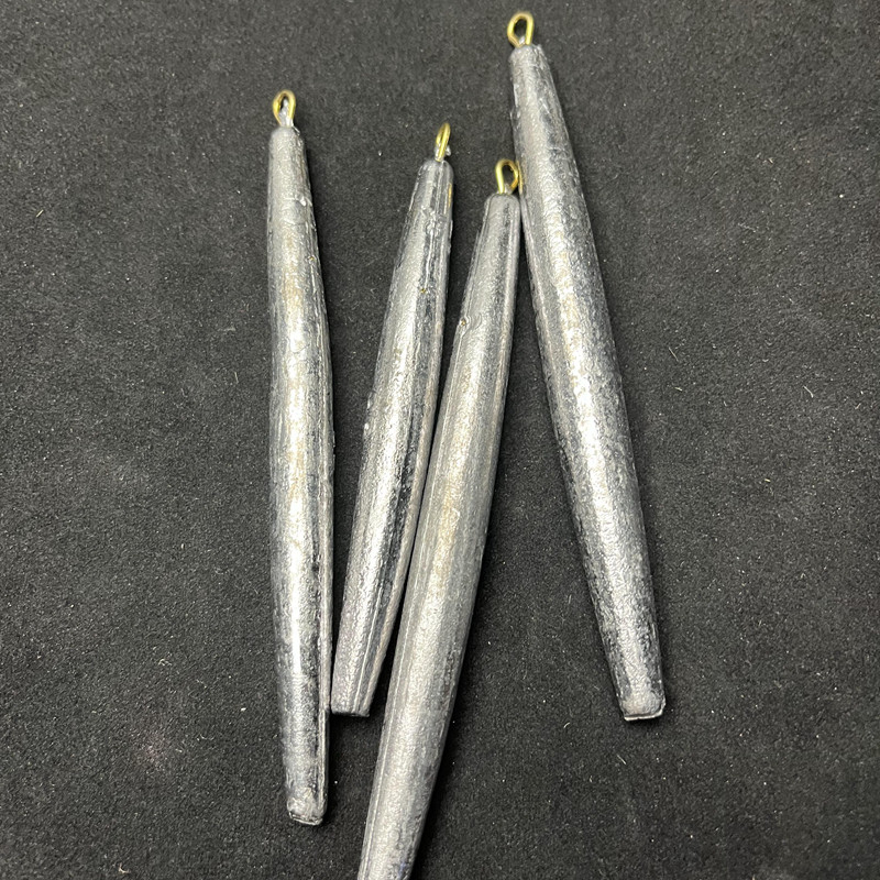 铅坨铅砣带环挂鱼不伤线远投锚鱼铅坠单环笔铅双环笔铅铅笔型铅坠