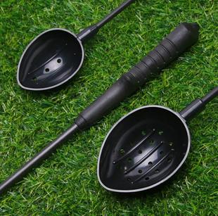 打窝勺头投饵器传统抛饵勺小号远投饵料勺打窝器M8一体带杆诱饵勺