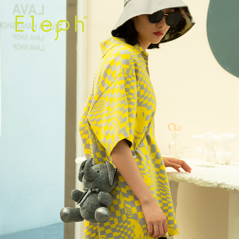 泰国潮牌小象玩偶斜挎包