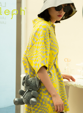 【清仓】泰国潮牌Eleph小象玩偶斜挎包公仔链条包学生单肩女包包