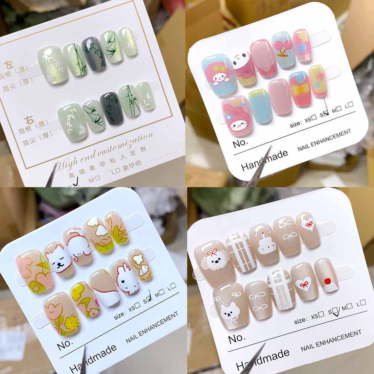 手工穿戴甲美甲贴片成品短款猫眼系列高级感小众显白2024年爆款,彩妆/香水/美妆工具,穿戴甲/甲片,淘宝优惠券,粉丝福利购,淘宝优惠卷