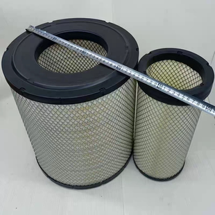 K3338PU空滤适配庆铃搅拌车泵车牵引车五十铃巨咖350/460空气滤芯