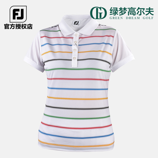 golf舒适运动打底上衣 FootJoy高尔夫女装 女士短袖 Polo衫 FJ短袖