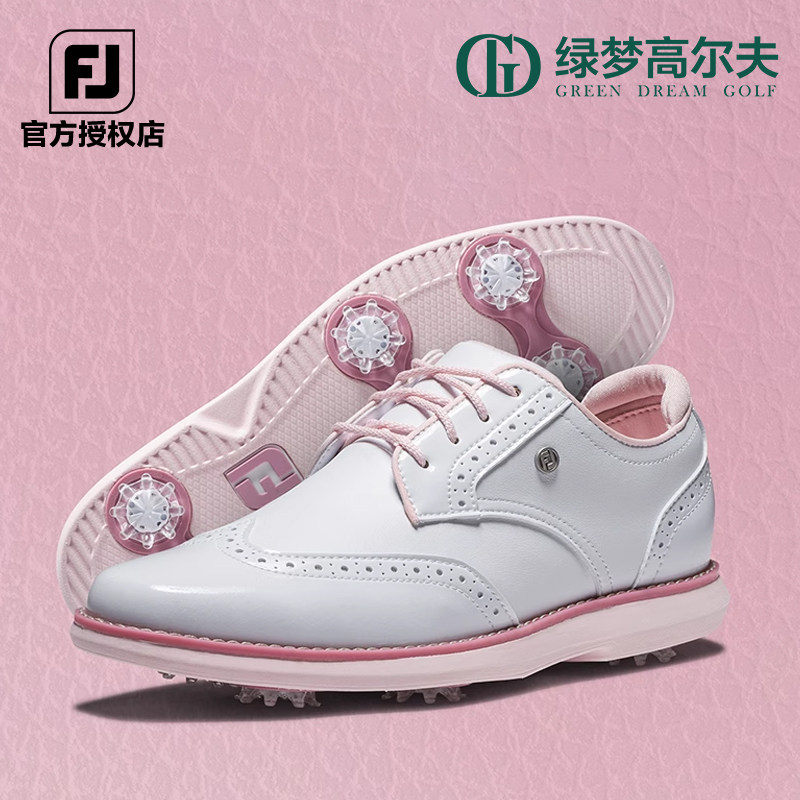 FootJoy高尔夫球鞋女士FJ新款Traditions防水缓震舒适运动女鞋