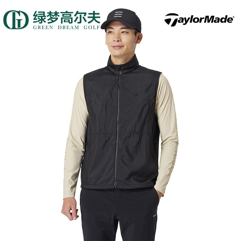 TaylorMade泰勒梅高尔夫服装新款男士保暖上衣golf无袖防风背心