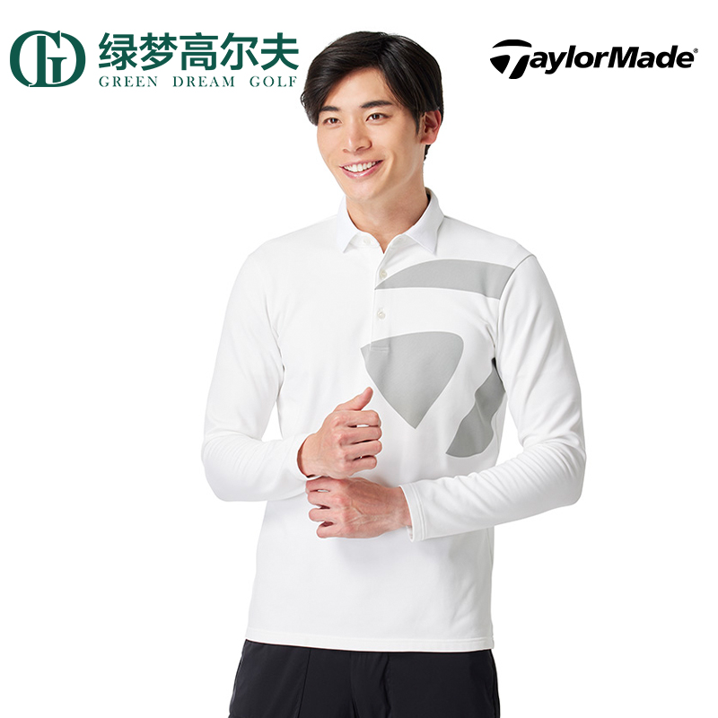 Taylromade男士长袖POLO衫舒适