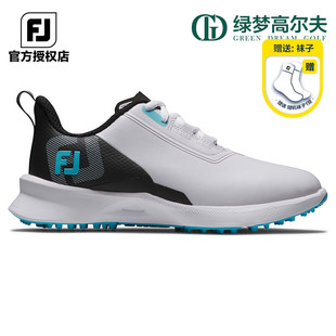 FootJoy高尔夫球鞋青少年Junior轻量舒适灵活全天候FJ儿童鞋子