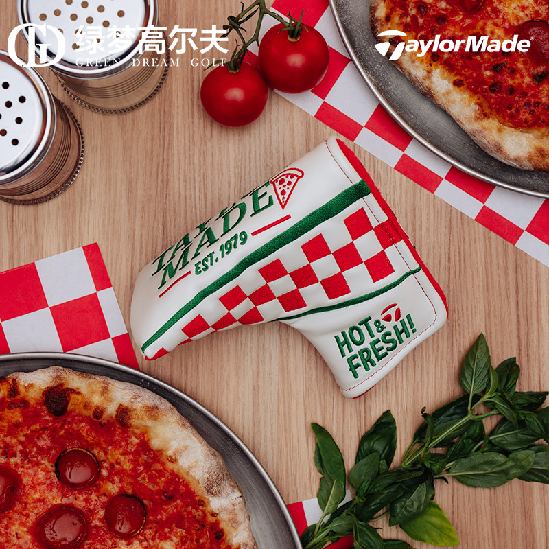TaylorMade泰勒梅高尔夫新款男女PIZZA披萨限量款推杆防尘杆头套