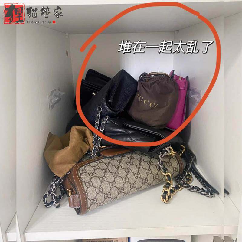 包包收纳置物架衣柜包包收纳神器柜内分层隔板放的收纳柜内衣放置