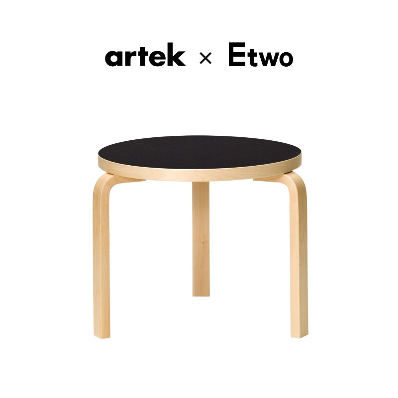 芬兰进口Artek90D木质边几图片