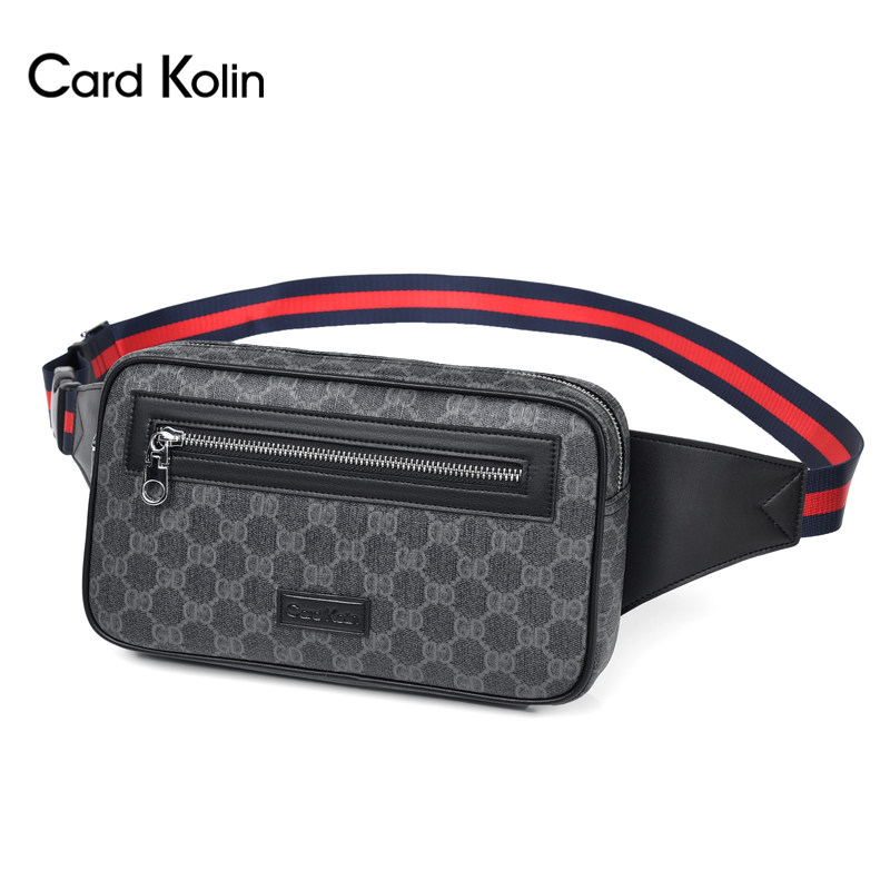 thumbnail for 2025 new European and American brand men's shoulder crossbody bag, overseas leather chest bag, cross-border casual business backpack tide